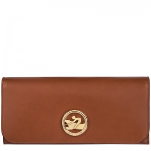 Longchamp Box-Trot Continental wallet - Leather Cognac | 7904-UTQYX