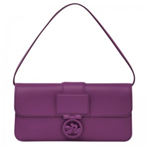 Longchamp Box-Trot M Shoulder bag - Leather Violet | 8932-WDKPA