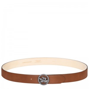 Longchamp Box-Trot Men's belt - Leather Cognac | 7284-THLKQ