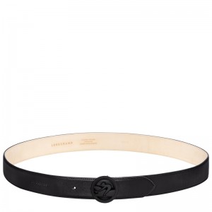 Longchamp Box-Trot Men's belt - Leather Siyah | 0162-SQXCA