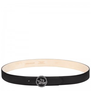 Longchamp Box-Trot Men's belt - Leather Siyah | 8031-RYQOU