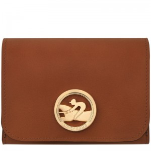 Longchamp Box-Trot Wallet - Leather Cognac | 1867-LADVX