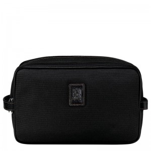 Longchamp Boxford Toiletry case - Recycled canvas Siyah | 6853-GYIRE