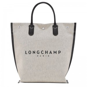 Longchamp Essential M Tote bag - Canvas Ecru | 5368-VCHUG