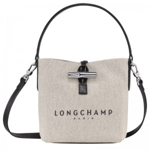 Longchamp Essential XS Bucket bag - Canvas Ecru | 3190-PHXYV