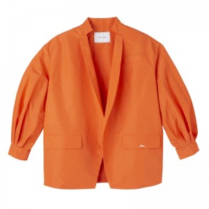 Longchamp Kimono jacket - Technical taffeta Turuncu | 2630-SCQZY