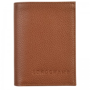 Longchamp Le Foulonné Card holder - Leather Caramel | 2803-BMITE