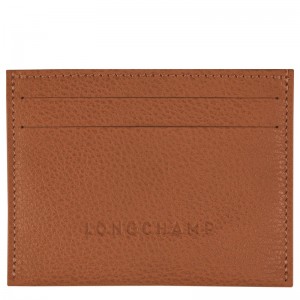 Longchamp Le Foulonné Cardholder - Leather Caramel | 3854-PFBMC