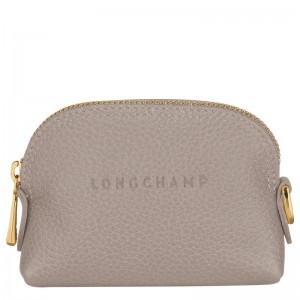 Longchamp Le Foulonné Coin purse - Leather Turtledove | 8904-QOTAN