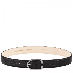 Longchamp Le Foulonné Ladies' belt - Leather Siyah | 2695-NXOCG