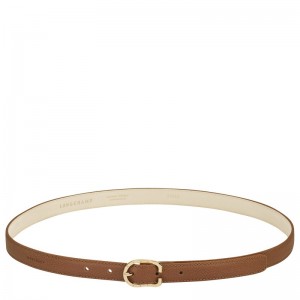 Longchamp Le Foulonné Ladies' belt - Leather Caramel | 7690-XNTGE