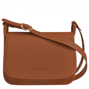 Longchamp Le Foulonné M Crossbody bag - Leather Caramel | 3517-BUTPM