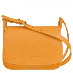 Longchamp Le Foulonné M Crossbody bag - Leather Kayısı Rengi | 8653-CWUYX