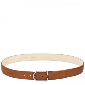 Longchamp Le Foulonné Men's belt - Leather Caramel | 2831-YBOEA