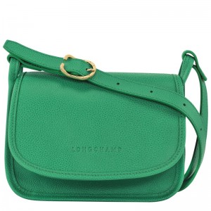 Longchamp Le Foulonné S Crossbody bag - Leather Yeşil | 5082-VJBMY