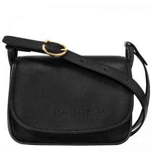 Longchamp Le Foulonné S Crossbody bag - Leather Siyah | 6508-CKHAE