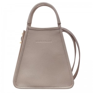 Longchamp Le Foulonné S Handbag - Leather Turtledove | 8239-KMCXQ