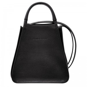 Longchamp Le Foulonné S Handbag - Leather Siyah | 5972-ARWQX