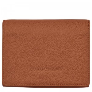 Longchamp Le Foulonné Wallet - Leather Caramel | 6532-VOUTC