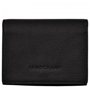 Longchamp Le Foulonné Wallet - Leather Siyah | 0719-FUAPJ