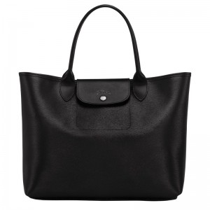 Longchamp Le Pliage City L Tote bag - Canvas Siyah | 0354-HYZFS