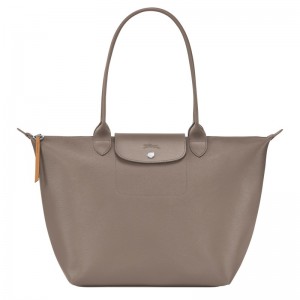 Longchamp Le Pliage City L Tote bag - Canvas Taupe | 4258-RKFXL