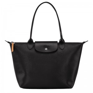 Longchamp Le Pliage City M Tote bag - Canvas Siyah | 0491-TKDYJ