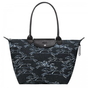 Longchamp Le Pliage Collection L Tote bag - Canvas Lacivert | 1450-EIQHF