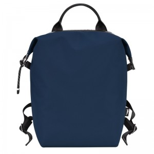 Longchamp Le Pliage Energy L Backpack - Recycled canvas Lacivert | 4235-KOTCU