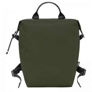 Longchamp Le Pliage Energy L Backpack - Recycled canvas Haki | 8321-TJPIV