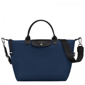 Longchamp Le Pliage Energy L Handbag - Recycled canvas Lacivert | 2459-OWAIZ