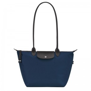 Longchamp Le Pliage Energy L Tote bag - Recycled canvas Lacivert | 4165-ZDVPR