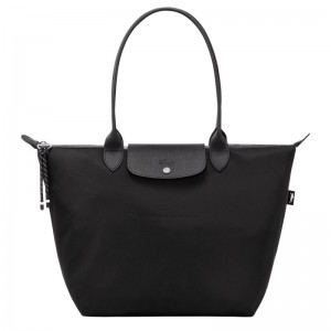 Longchamp Le Pliage Energy L Tote bag - Recycled canvas Siyah | 4657-BYGKL