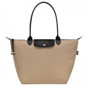 Longchamp Le Pliage Energy L Tote bag - Recycled canvas Clay | 9530-GKVPQ