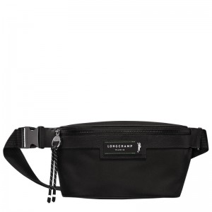 Longchamp Le Pliage Energy M Belt bag - Recycled canvas Siyah | 2408-VZKBH