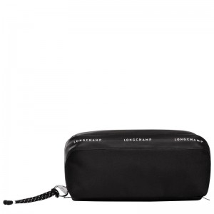 Longchamp Le Pliage Energy Pouch - Canvas Siyah | 6745-AUCKJ