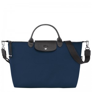 Longchamp Le Pliage Energy XL Handbag - Recycled canvas Lacivert | 6504-VZKFX