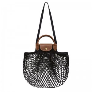 Longchamp Le Pliage Filet L Mesh bag - Canvas Siyah | 2760-QGRNI