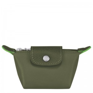 Longchamp Le Pliage Green Coin purse - Recycled canvas Forest | 0167-DBQRW