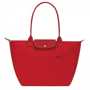 Longchamp Le Pliage Green L Tote bag - Recycled canvas Tomato | 1450-UXRWV