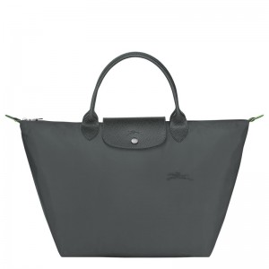 Longchamp Le Pliage Green M Handbag - Recycled canvas Graphite | 0516-YSOPW