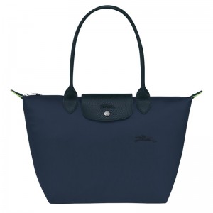 Longchamp Le Pliage Green M Tote bag - Recycled canvas Lacivert | 6793-WQZEJ