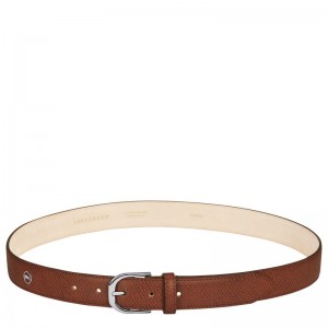 Longchamp Le Pliage Ladies' Belt - Leather Cognac | 7590-OUXAP