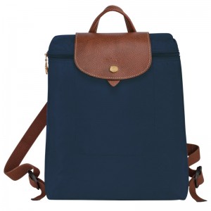 Longchamp Le Pliage Original M Backpack - Recycled canvas Lacivert | 3761-ARDHZ