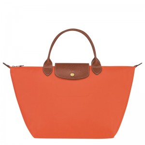 Longchamp Le Pliage Original M Handbag - Recycled canvas Turuncu | 6258-TXBRW