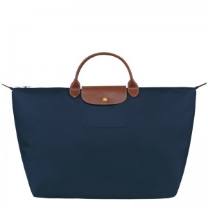 Longchamp Le Pliage Original S Travel bag - Recycled canvas Lacivert | 5912-GTNZX