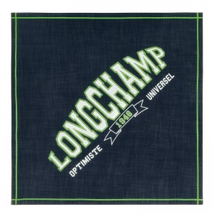 Longchamp Le Pliage University Scarf - Wool Lacivert | 0139-YJIKO