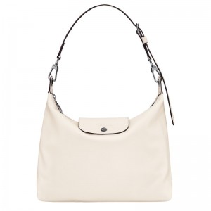 Longchamp Le Pliage Xtra M Hobo bag - Leather Ecru | 1256-FKITM