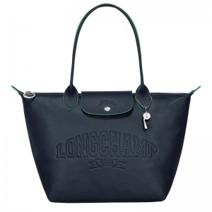 Longchamp Le Pliage Xtra M Tote bag - Leather Lacivert | 3512-NSCYD