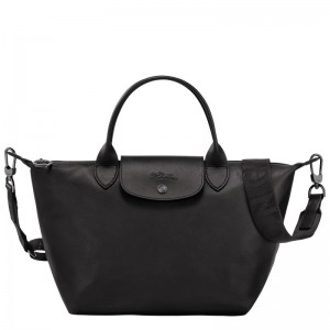 Longchamp Le Pliage Xtra S Handbag - Leather Siyah | 3297-UFRZW